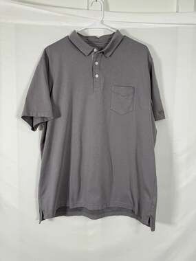 Nike Dri-FIT Standard Fit Gray Short Sleeve Pocket Polo Shirt Size XL